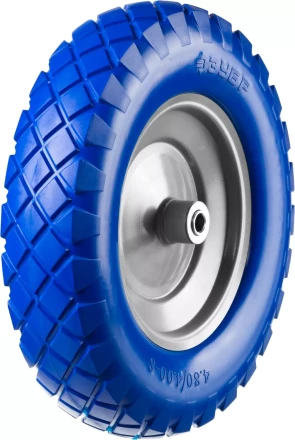 Колесо ЗУБР &quot;ПРОФЕССИОНАЛ&quot; полиуретановое, 380мм, посадочный размер 16мм 39912-2 купить в Кургане