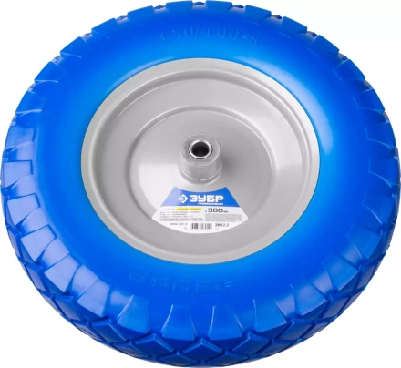 Колесо ЗУБР &quot;ПРОФЕССИОНАЛ&quot; полиуретановое, 380мм, посадочный размер 16мм 39912-2 купить в Кургане