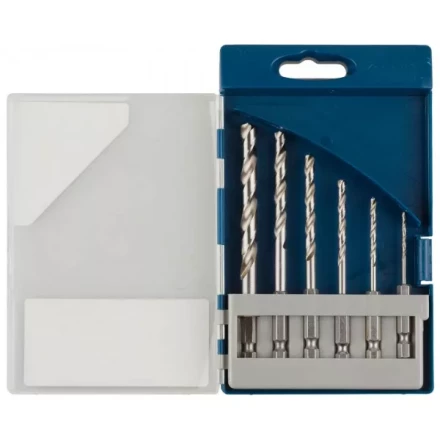 Набор ЗУБР &quot;ЭКСПЕРТ&quot;:  Сверла  по металлу, шестигранный хвостовик 1/4&quot;, быстрорежущая сталь Р6М5, 4,5,6,8,10мм, 5 пред 29623-H5 купить в Кургане